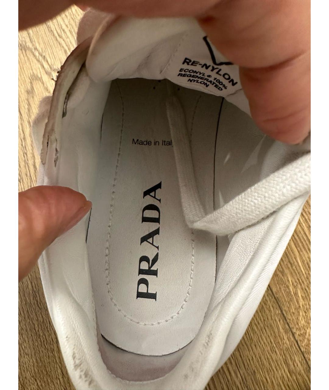 PRADA Белые кеды, фото 4