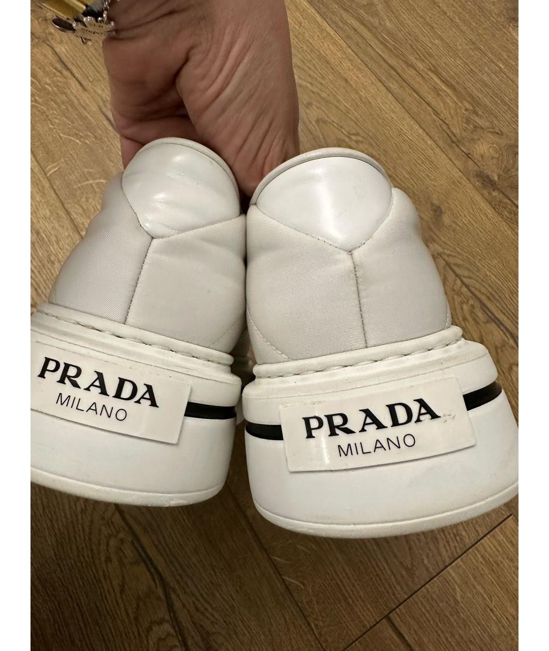 PRADA Белые кеды, фото 3