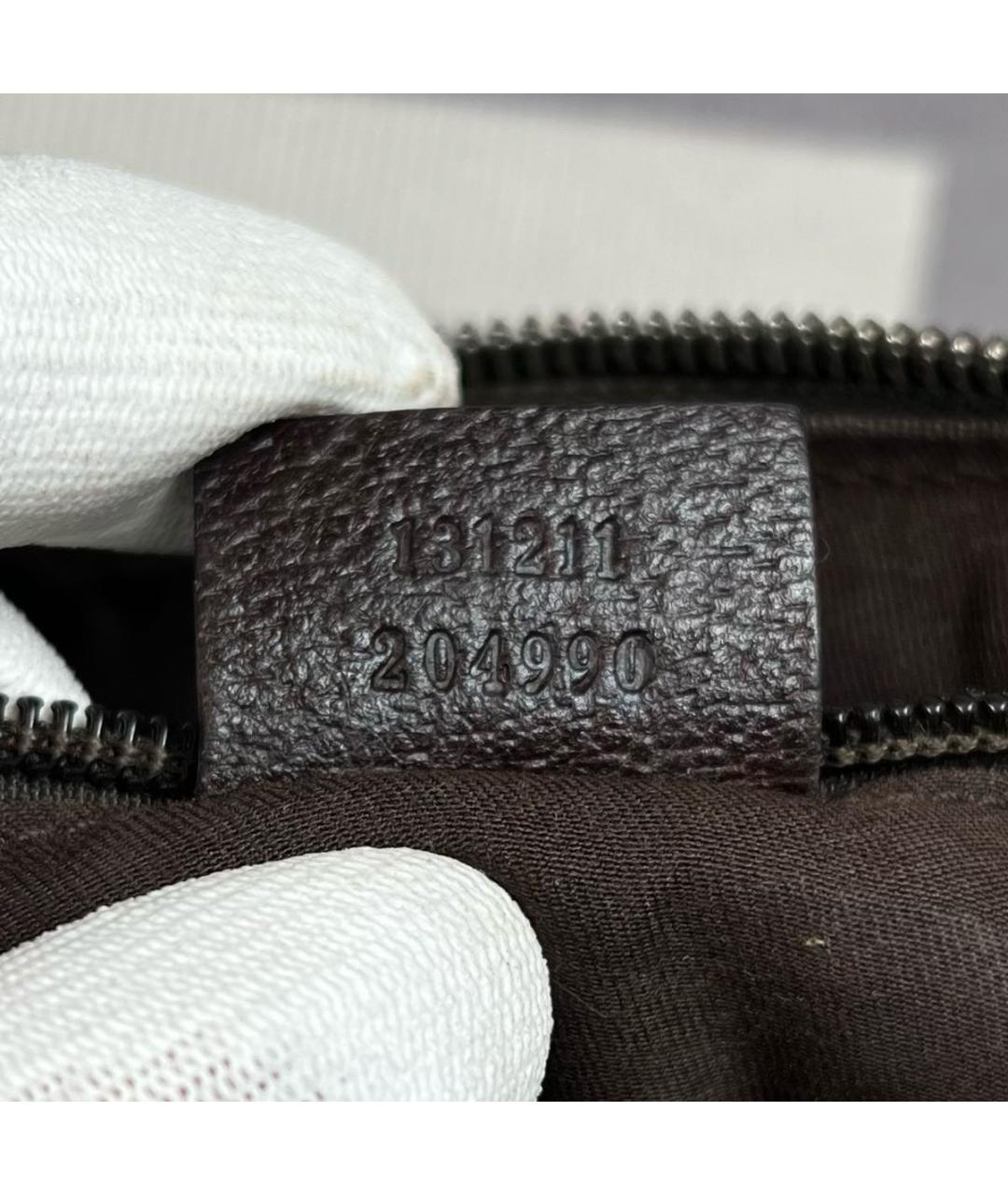 GUCCI Бежевая тканевая сумка через плечо, фото 4