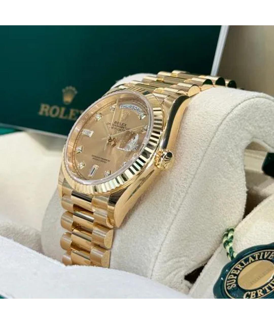 ROLEX Золотые часы из желтого золота, фото 3