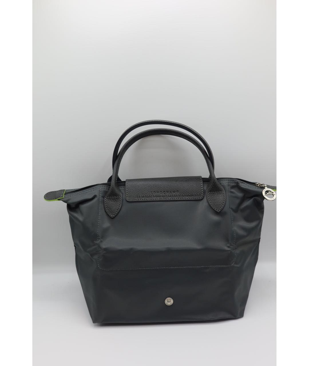 LONGCHAMP Антрацитовая сумка с короткими ручками, фото 4