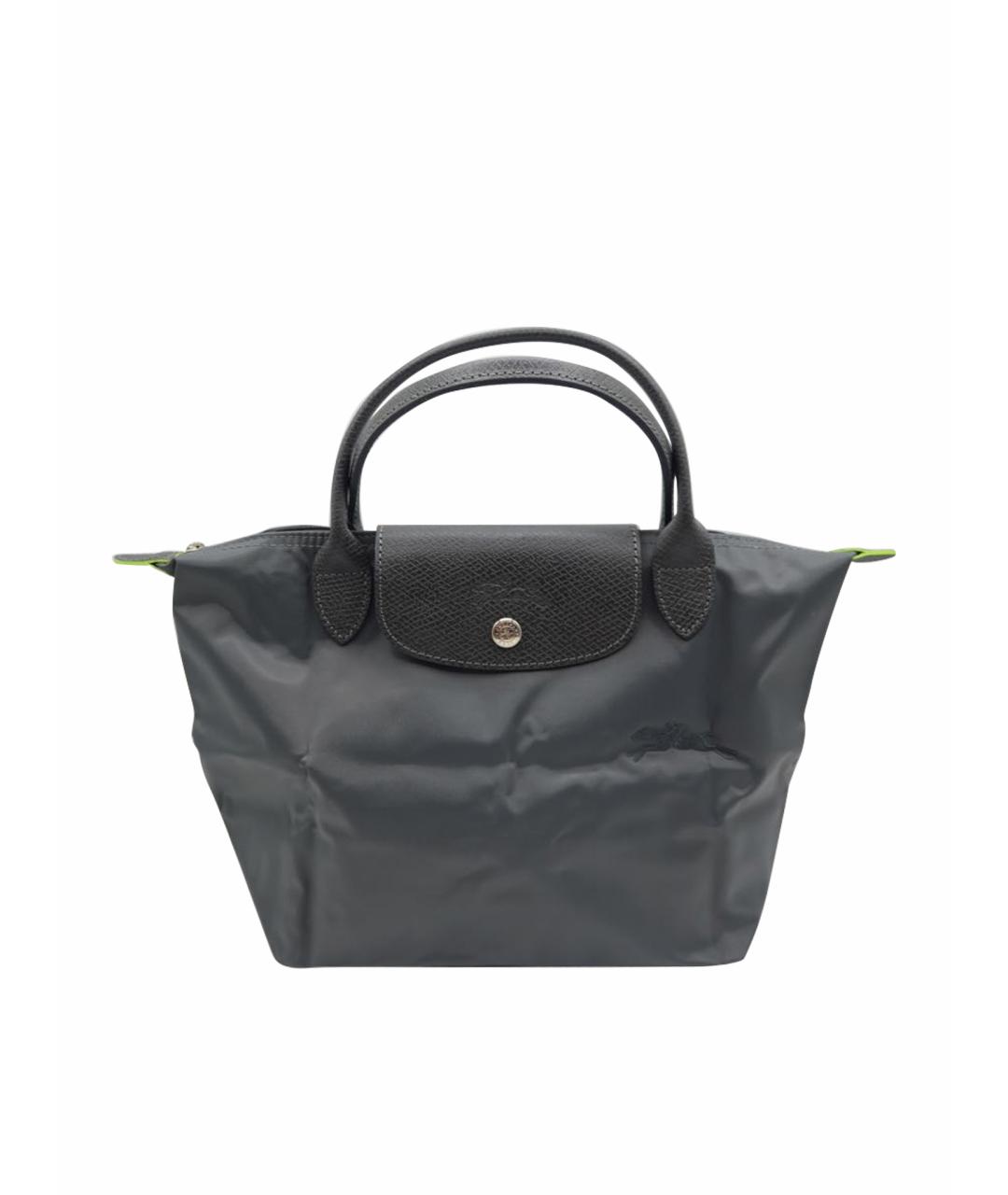 LONGCHAMP Антрацитовая сумка с короткими ручками, фото 1