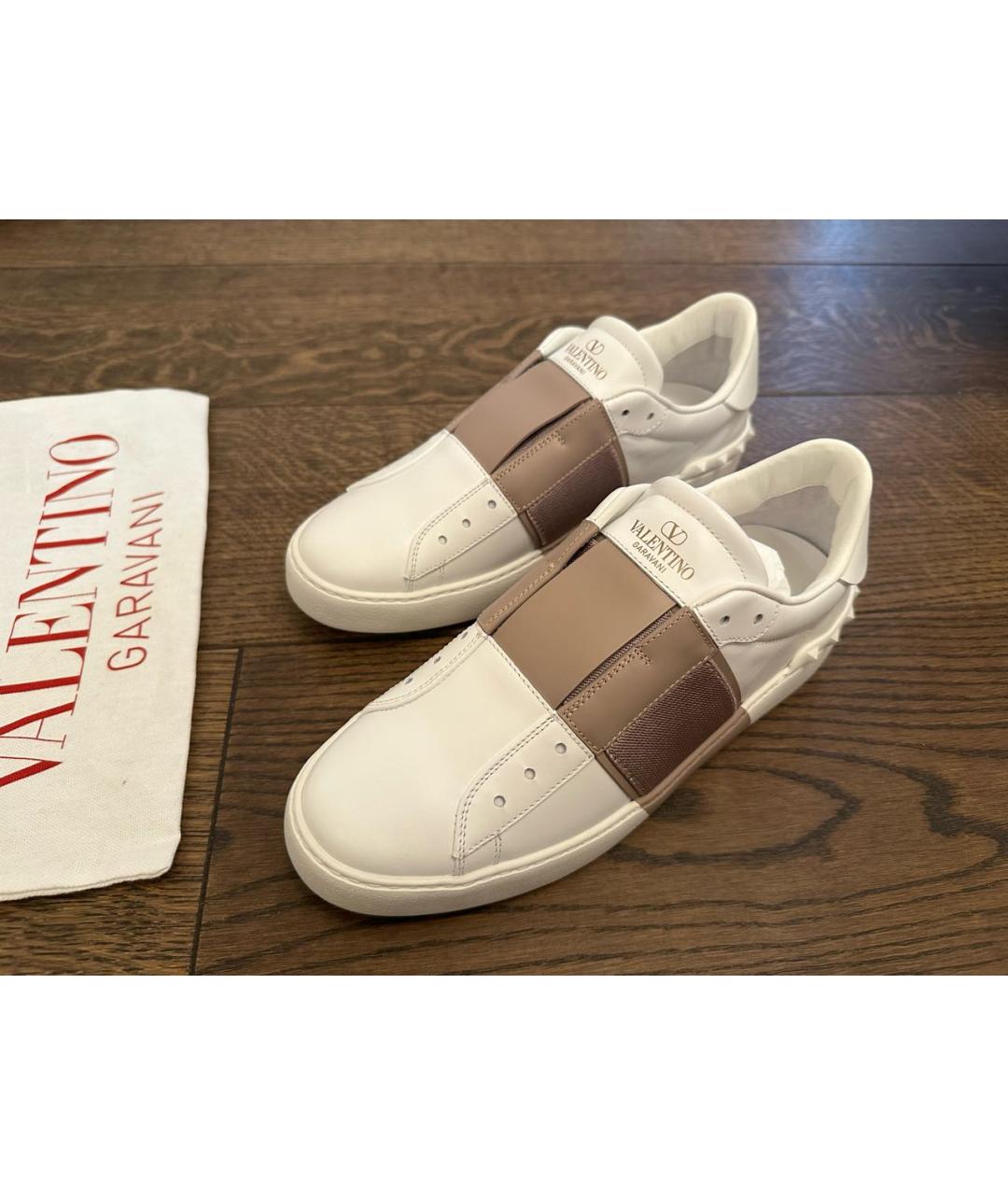 VALENTINO Белые кожаные кеды, фото 2