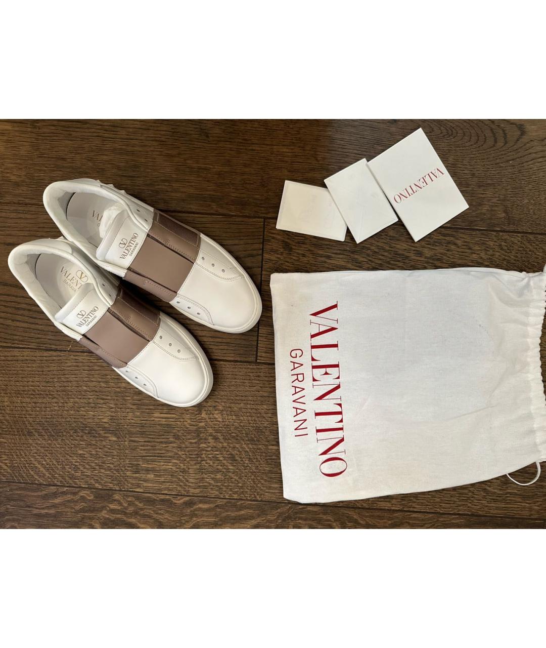 VALENTINO Белые кожаные кеды, фото 7