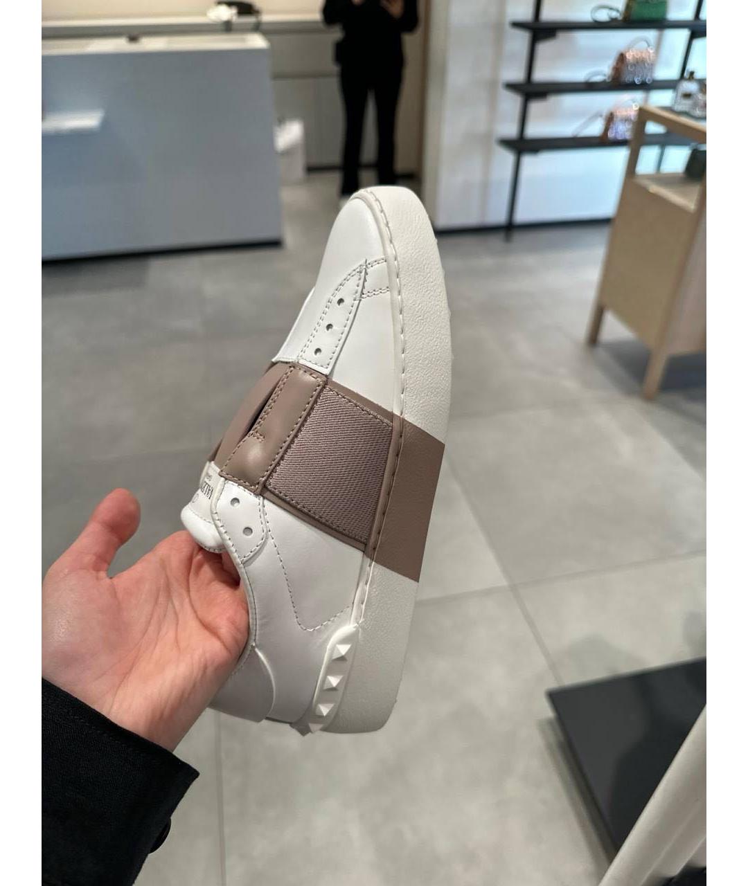 VALENTINO Белые кожаные кеды, фото 9