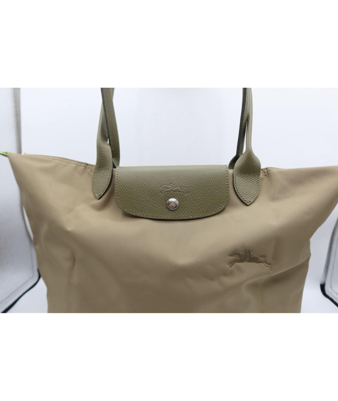 LONGCHAMP Хаки сумка тоут, фото 2