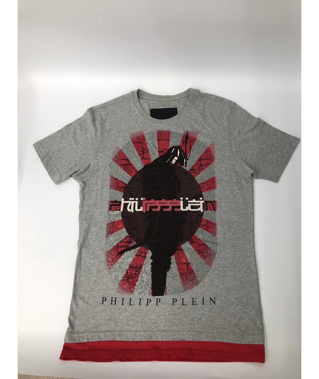 PHILIPP PLEIN Серая хлопковая футболка, фото 5