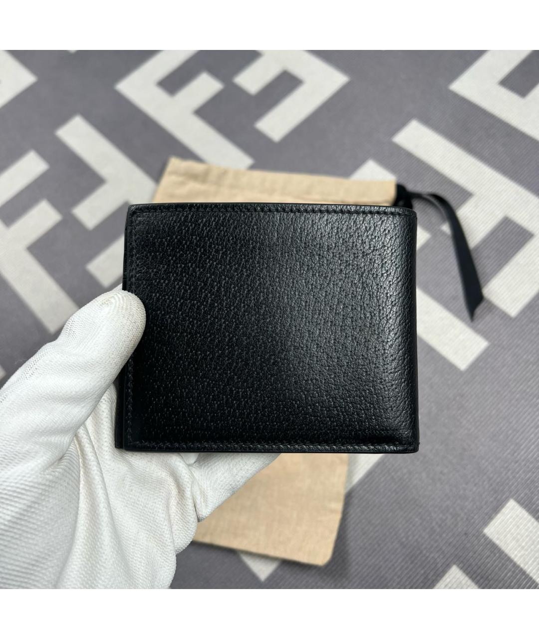GUCCI Черный кошелек из искусственной кожи, фото 3