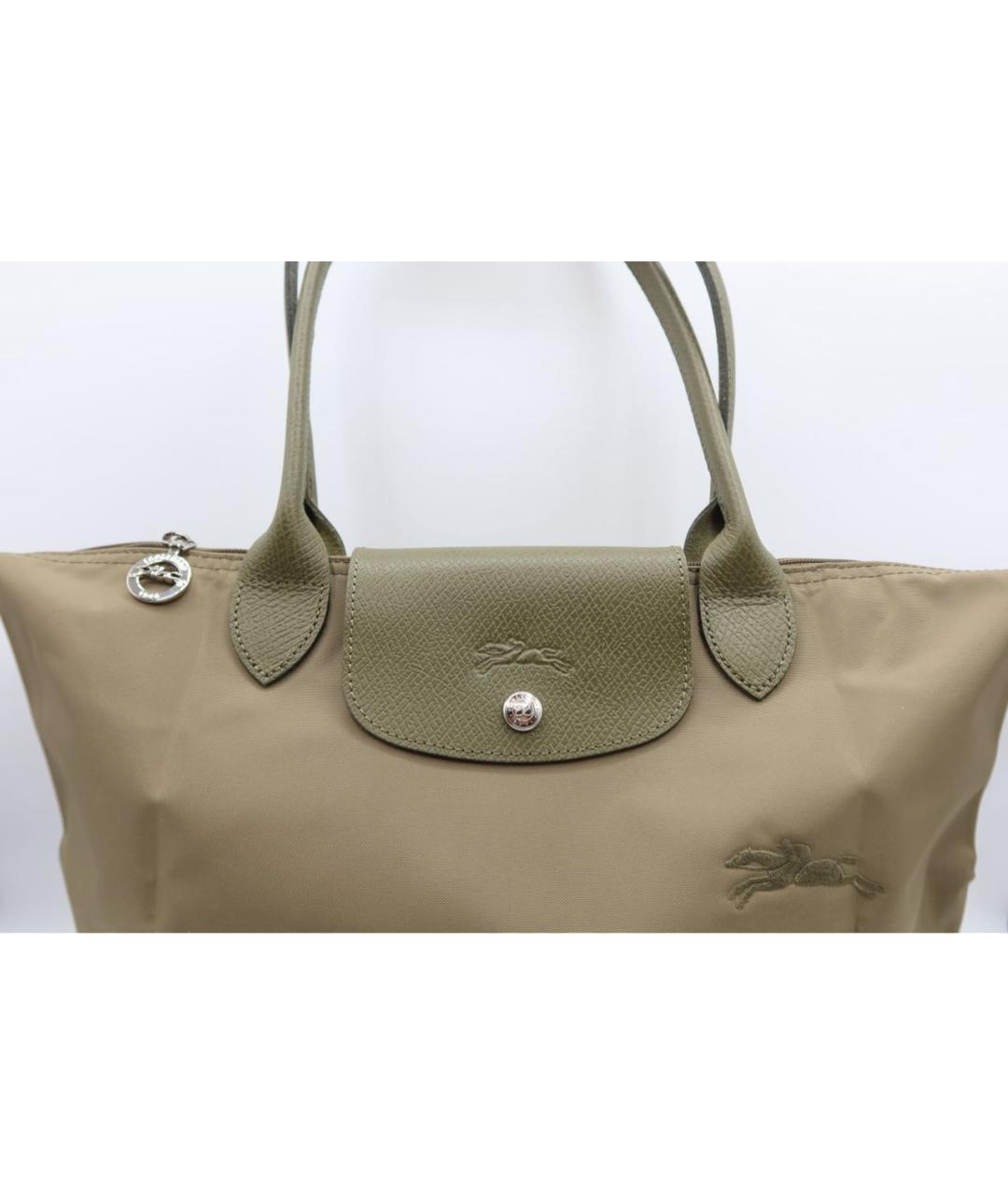 LONGCHAMP Хаки сумка тоут, фото 2