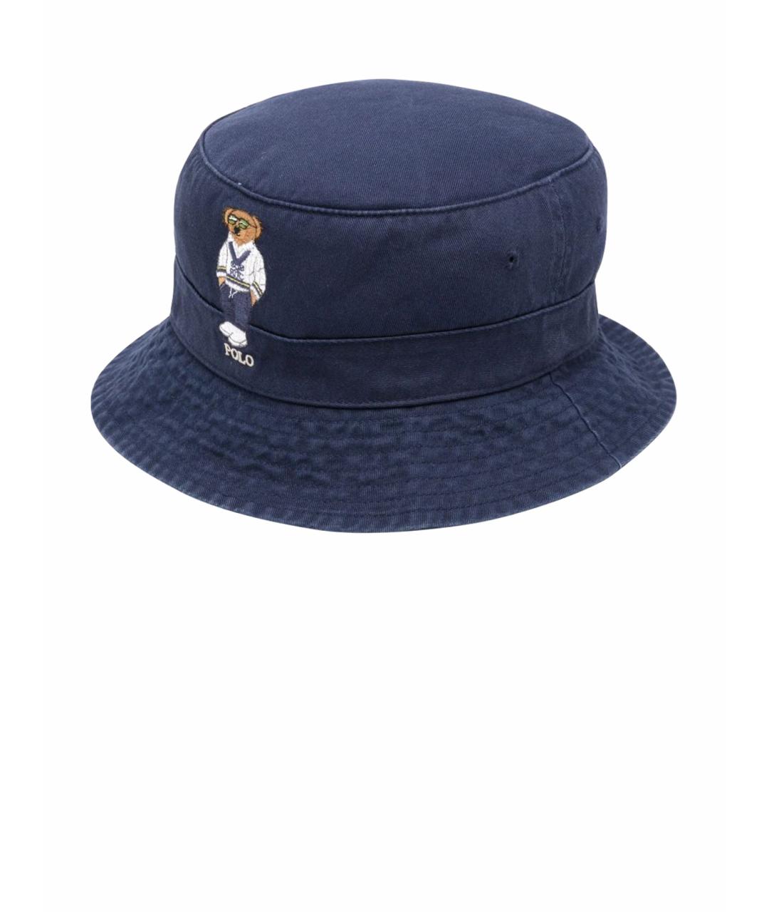 POLO RALPH LAUREN Темно-синяя хлопковая панама, фото 1