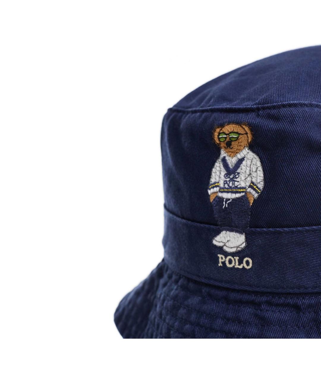 POLO RALPH LAUREN Темно-синяя хлопковая панама, фото 2