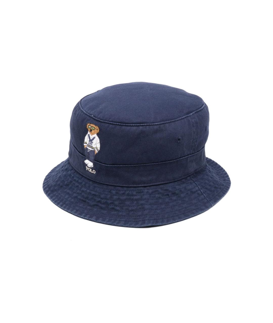 POLO RALPH LAUREN Темно-синяя хлопковая панама, фото 3