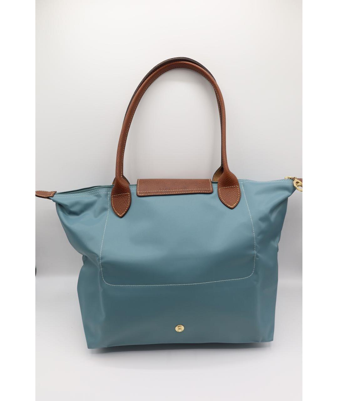 LONGCHAMP Голубая сумка тоут, фото 4