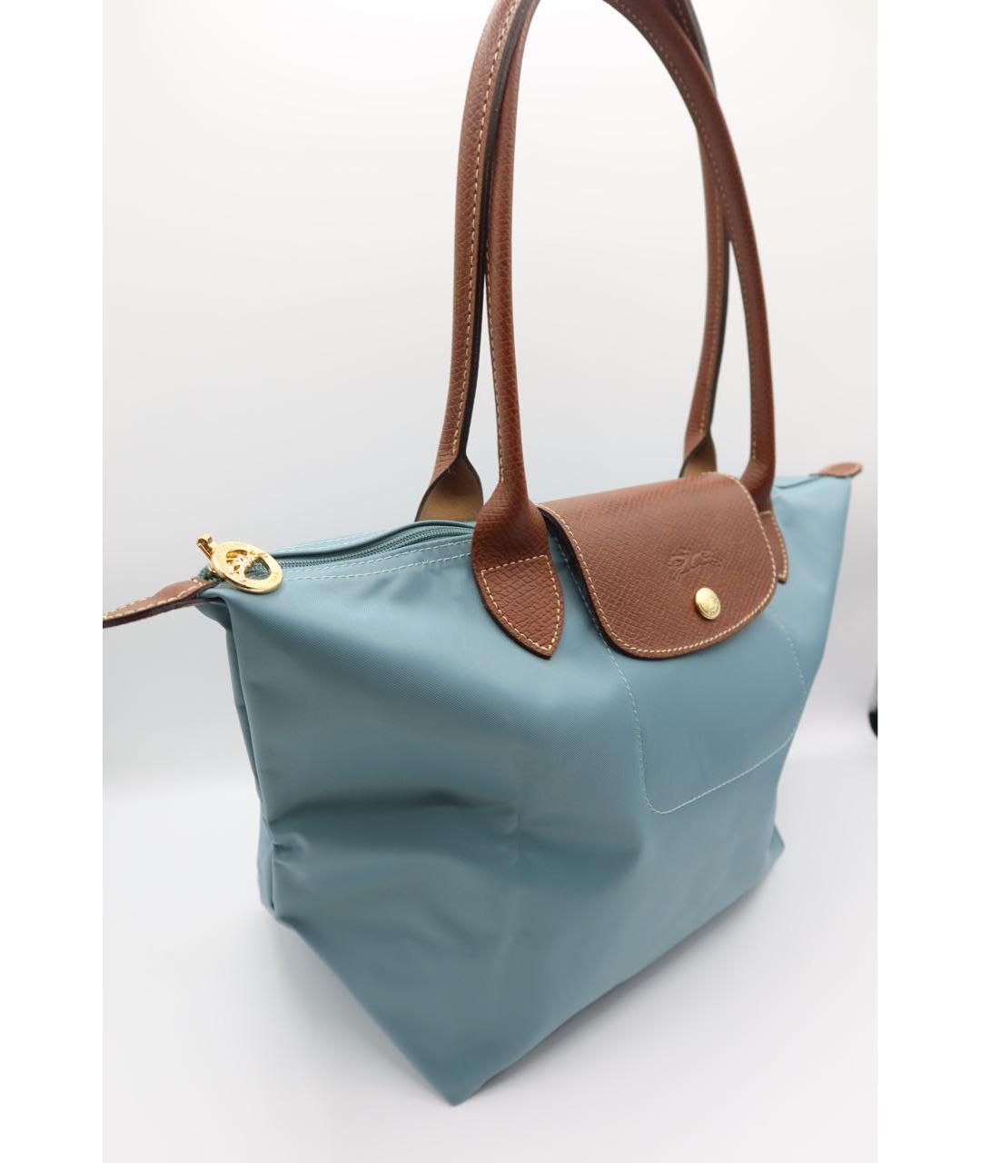 LONGCHAMP Голубая сумка тоут, фото 3