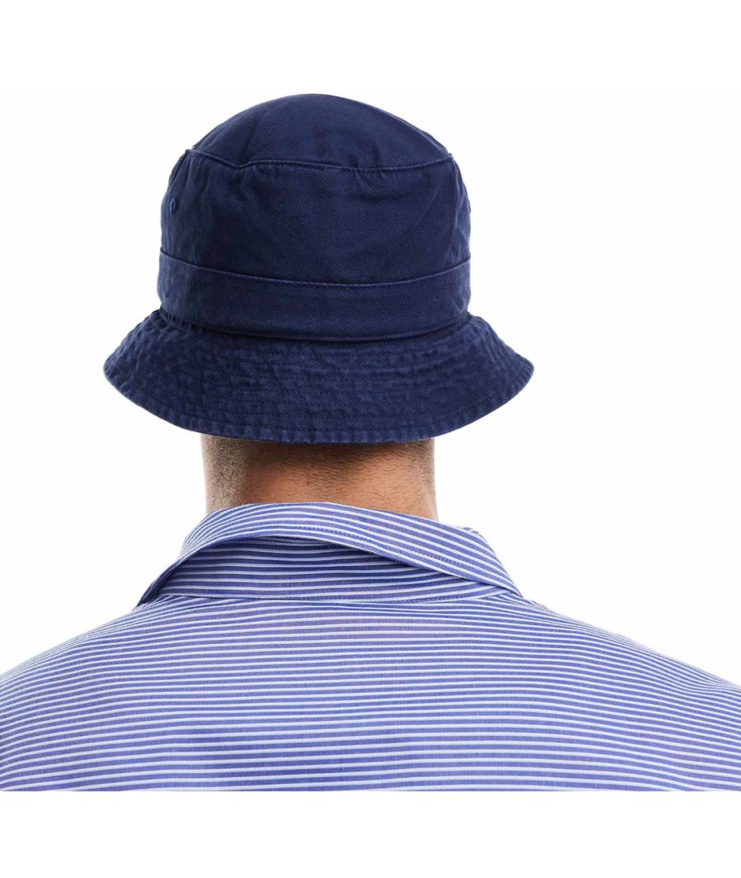 POLO RALPH LAUREN Темно-синяя хлопковая шляпа, фото 4