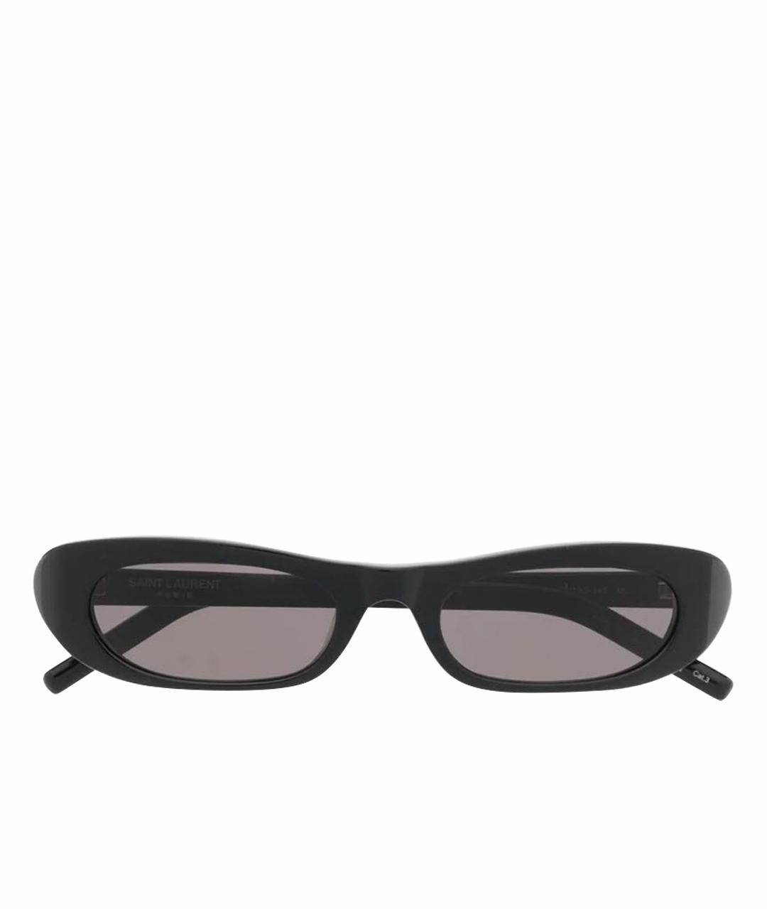 SAINT LAURENT Черные пластиковые солнцезащитные очки, фото 1