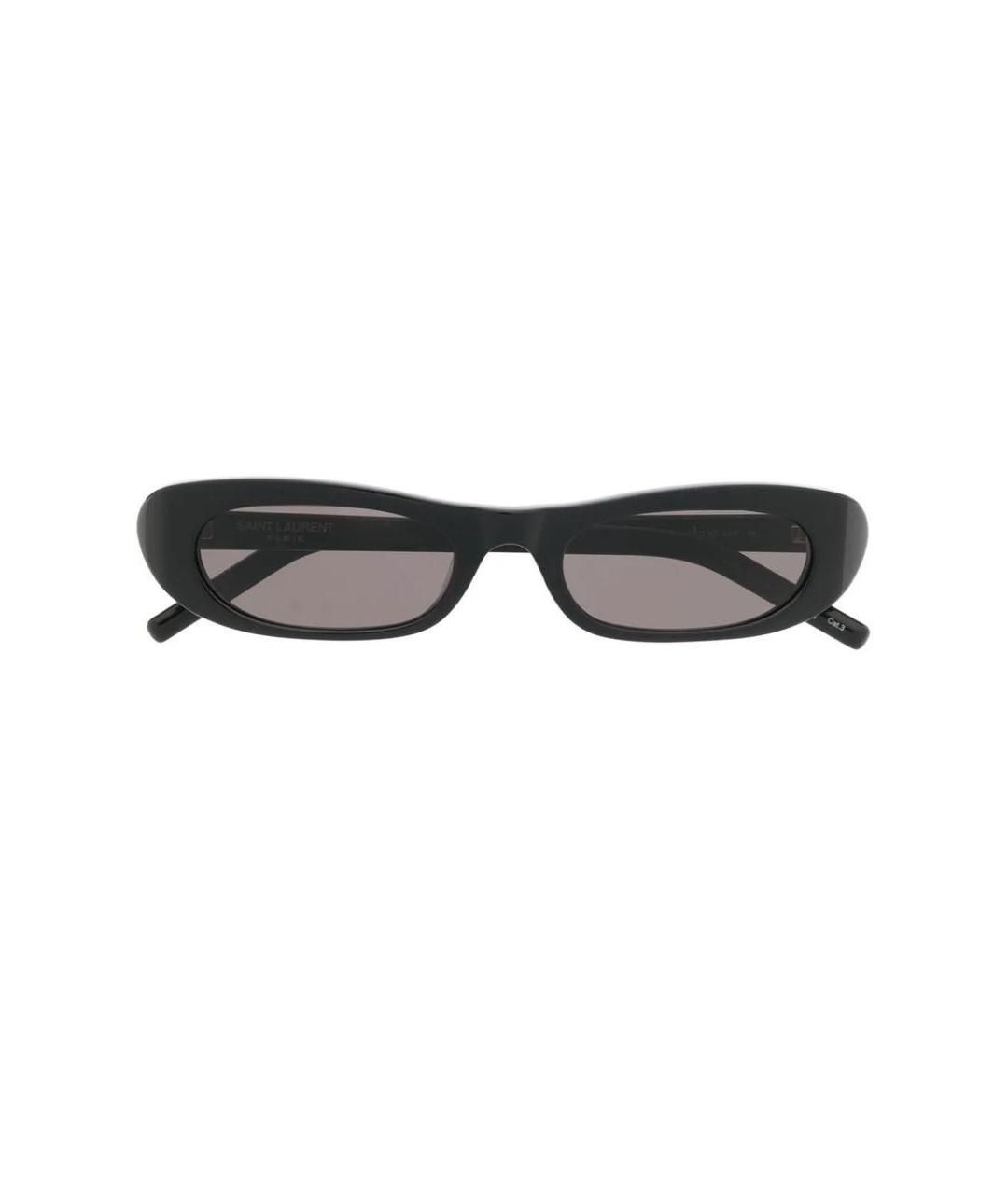 SAINT LAURENT Черные пластиковые солнцезащитные очки, фото 4