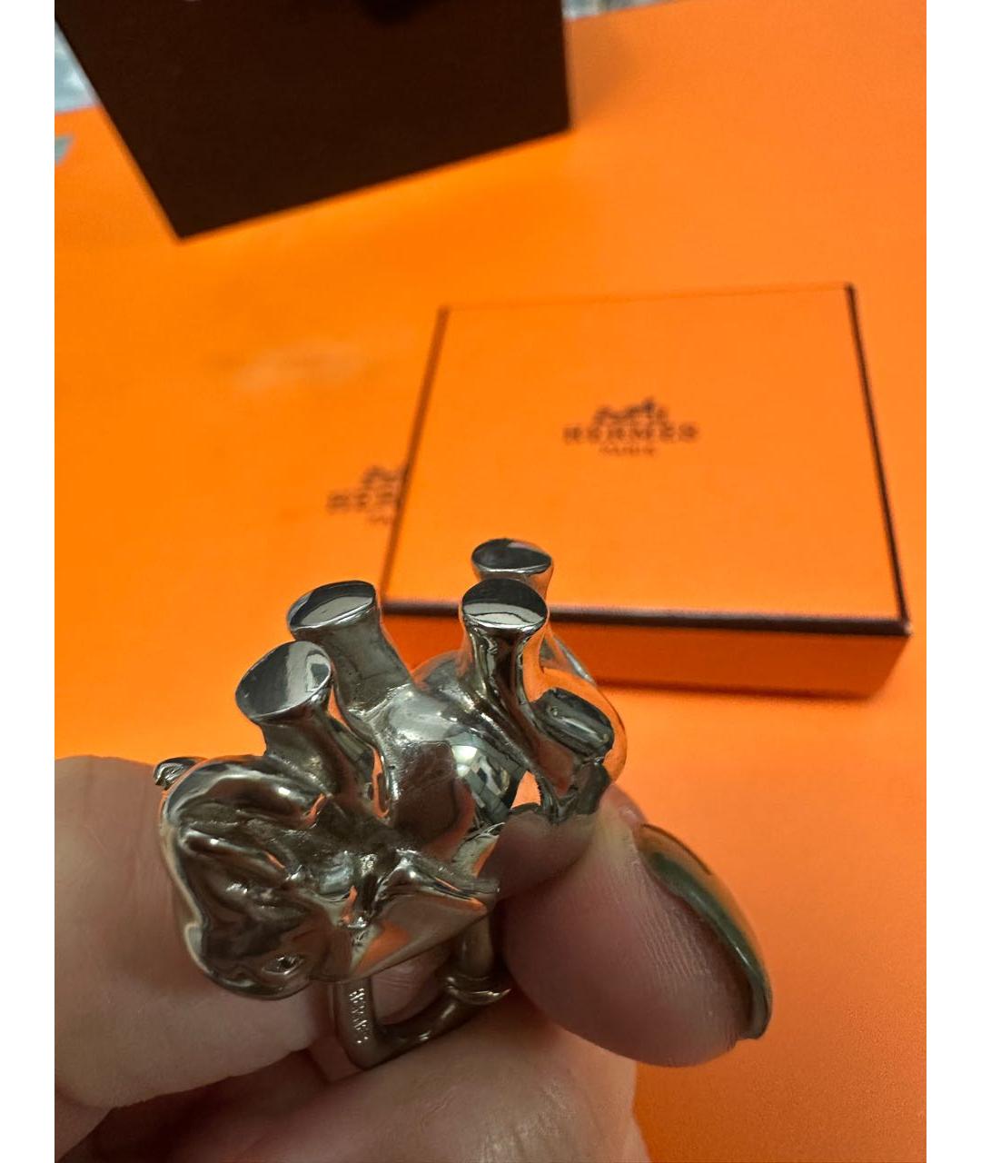 HERMES Серебрянный брелок, фото 4