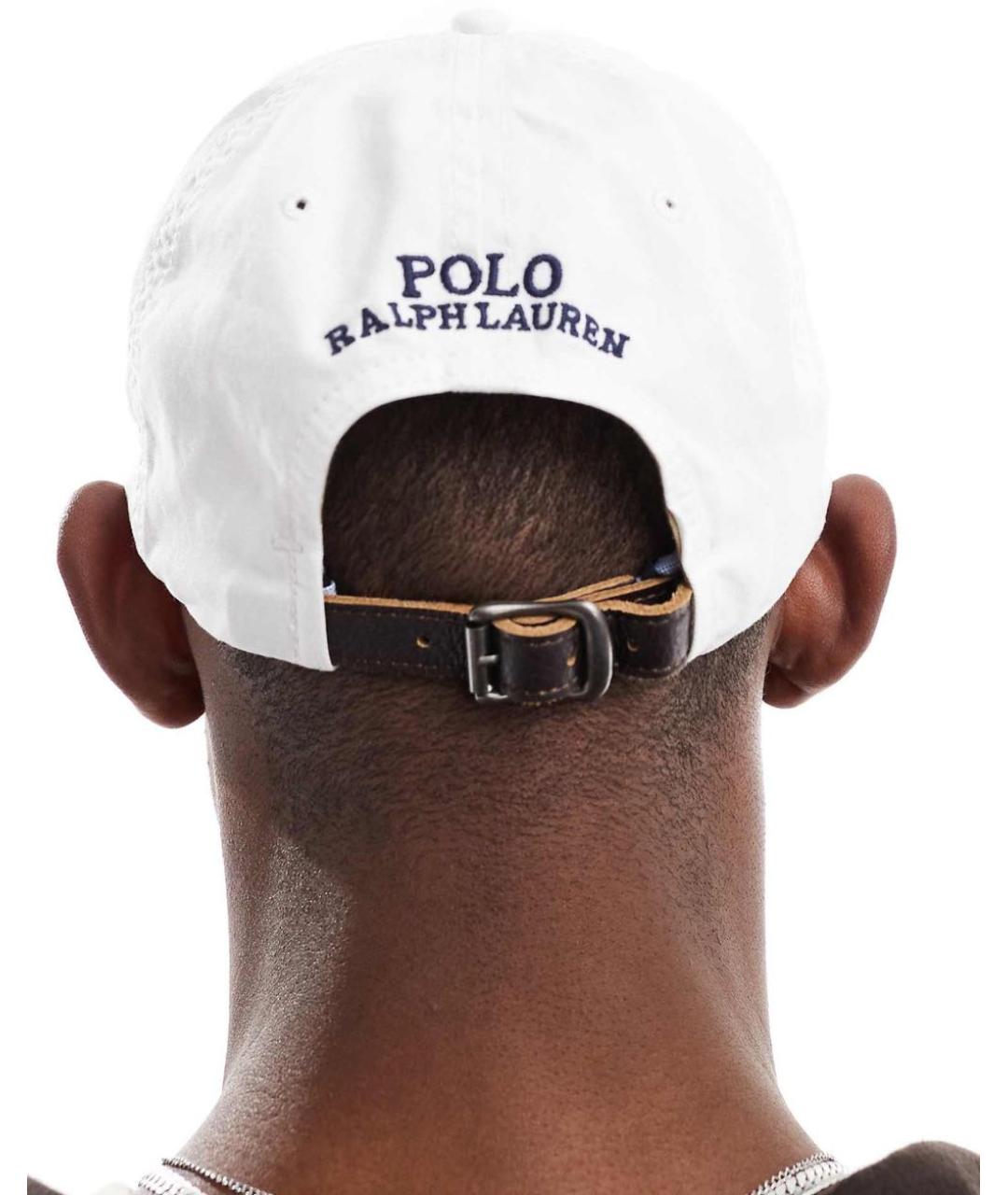 POLO RALPH LAUREN Белая хлопковая кепка/бейсболка, фото 5