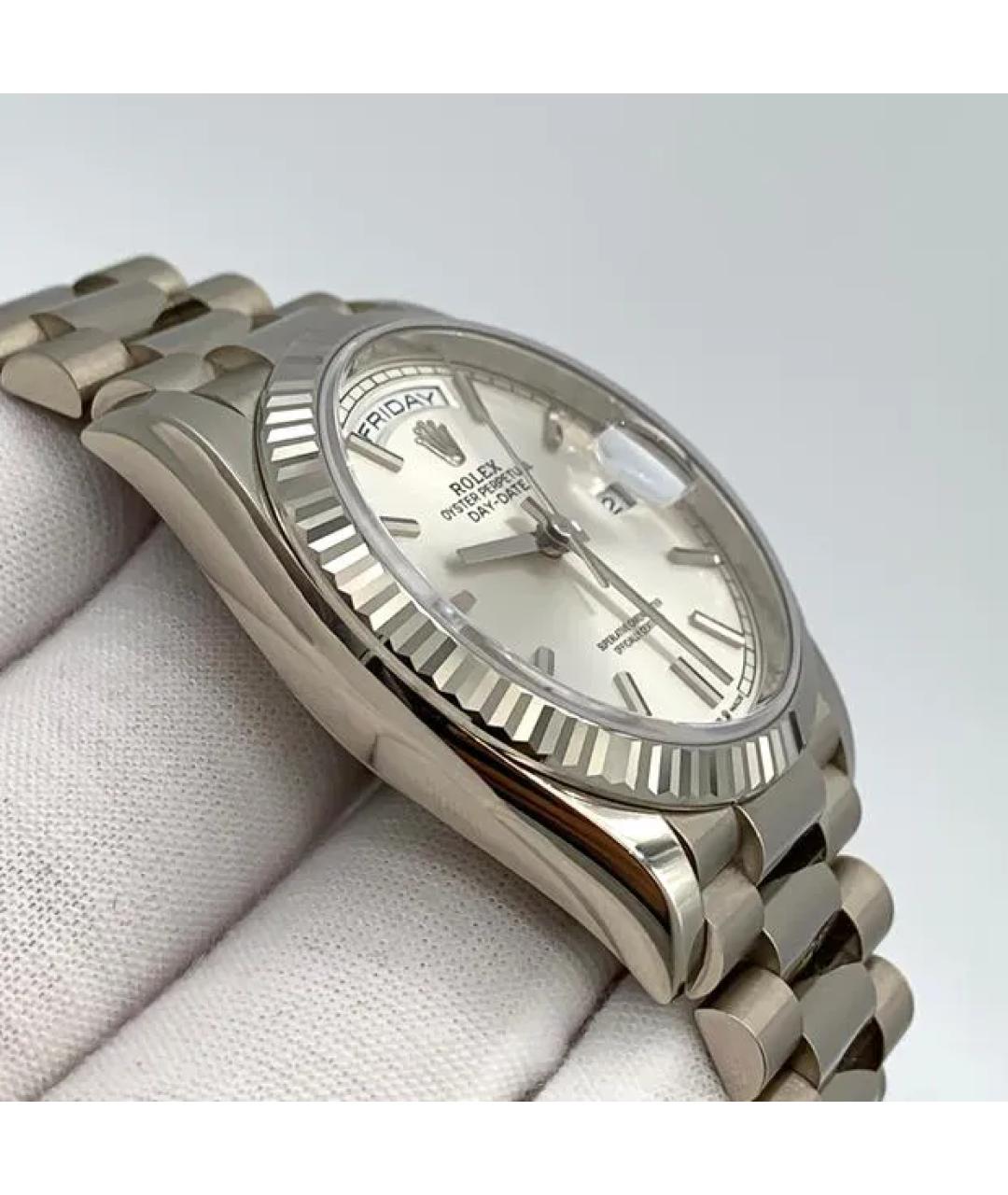ROLEX Серебряные часы из белого золота, фото 3