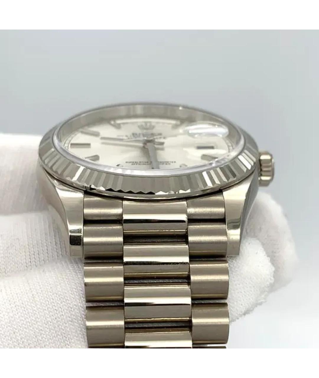 ROLEX Серебряные часы из белого золота, фото 4