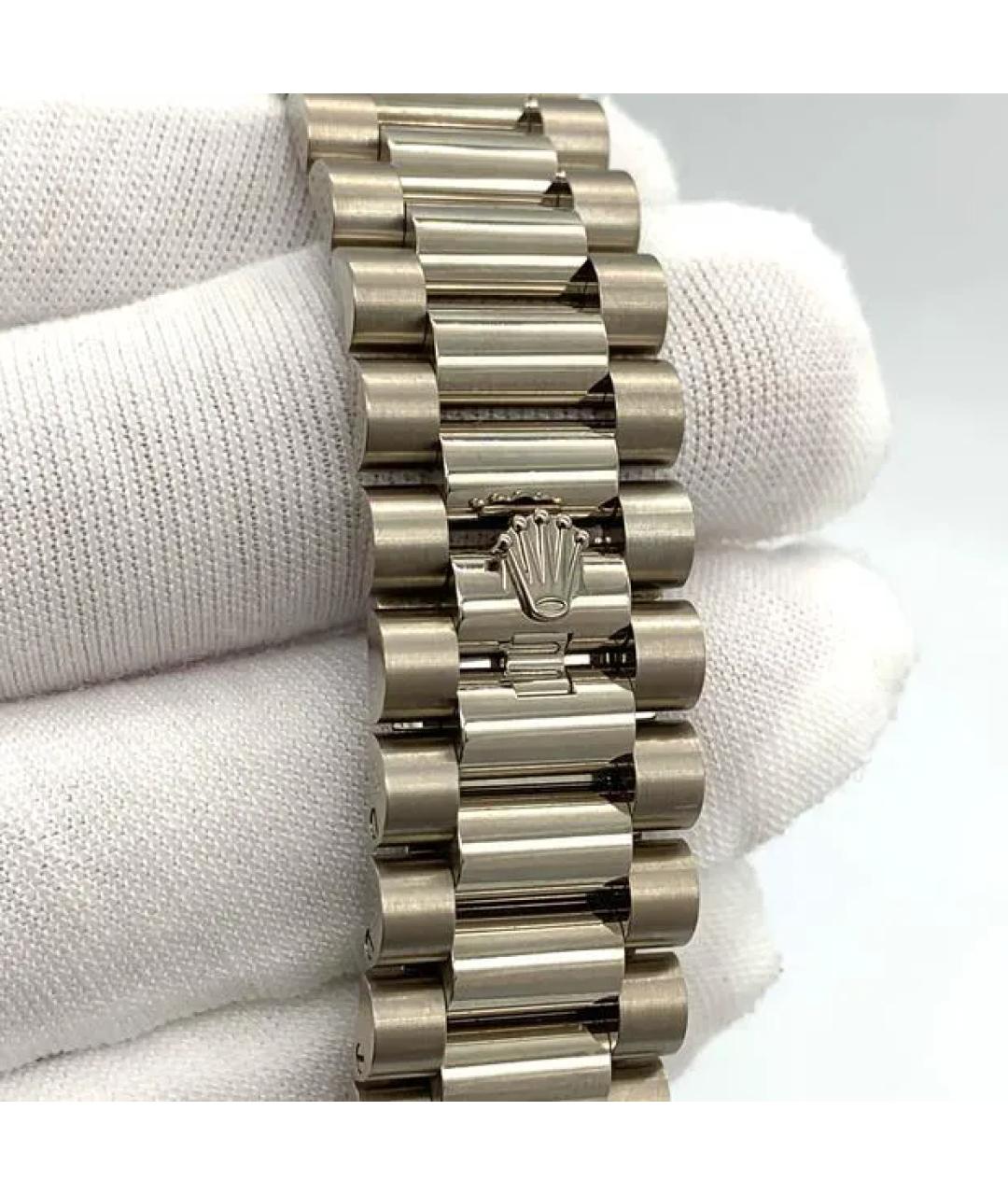 ROLEX Серебряные часы из белого золота, фото 7