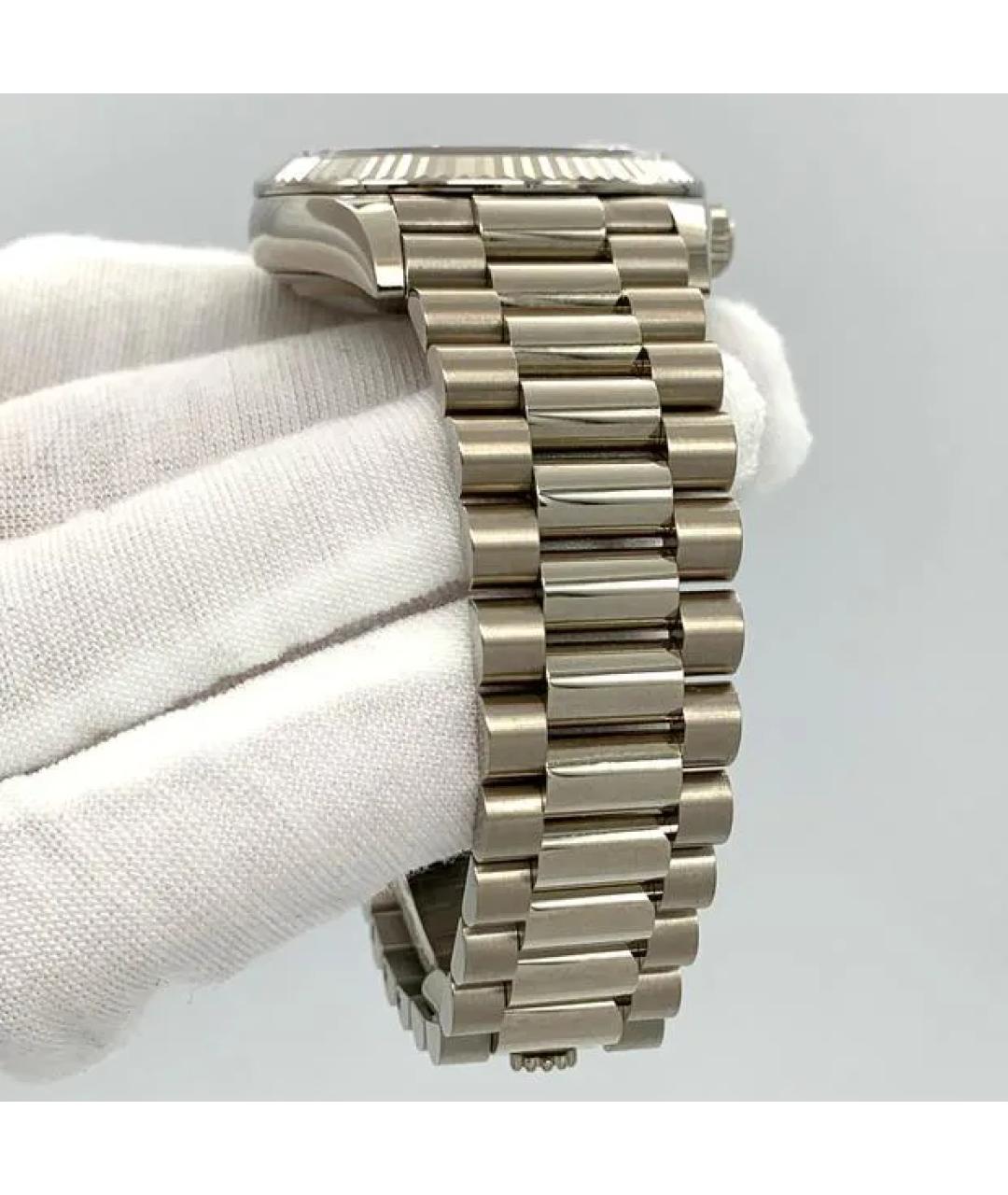 ROLEX Серебряные часы из белого золота, фото 5