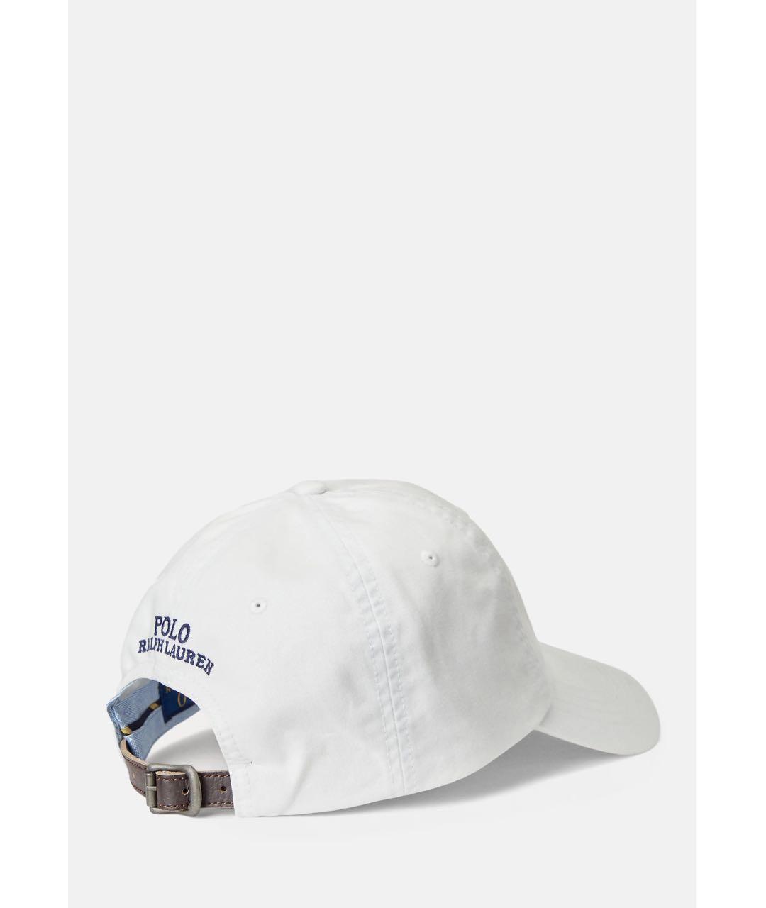 POLO RALPH LAUREN Белая хлопковая кепка, фото 2