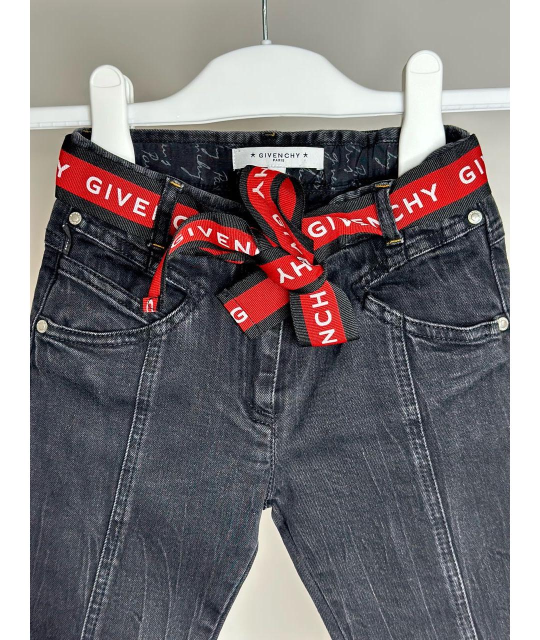 GIVENCHY Черные хлопковые детские джинсы, фото 3