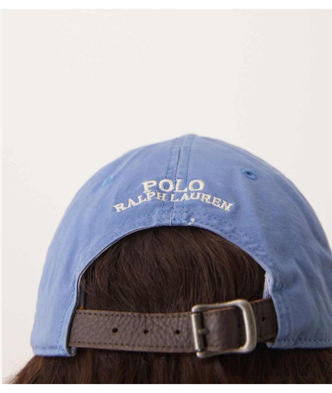 POLO RALPH LAUREN Голубая хлопковая кепка, фото 5