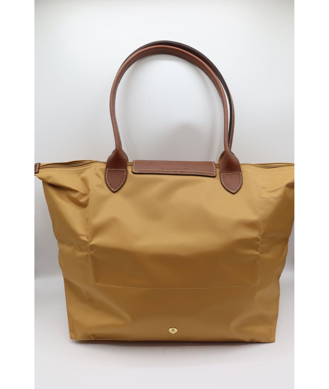 LONGCHAMP Горчичная сумка тоут, фото 4