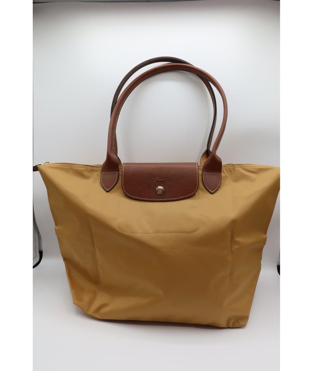 LONGCHAMP Горчичная сумка тоут, фото 6