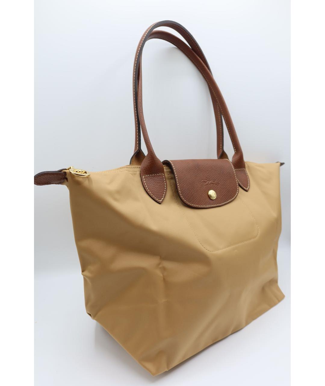 LONGCHAMP Горчичная сумка тоут, фото 3