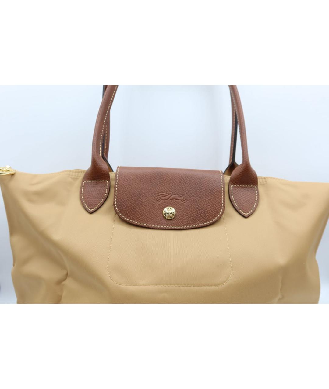 LONGCHAMP Горчичная сумка тоут, фото 2