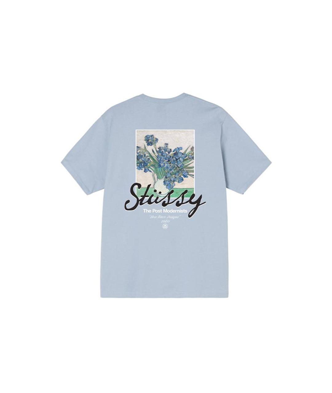 STUSSY Голубая футболка, фото 2
