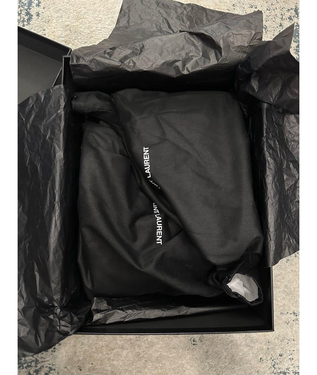 SAINT LAURENT Черные кожаные ботинки, фото 7