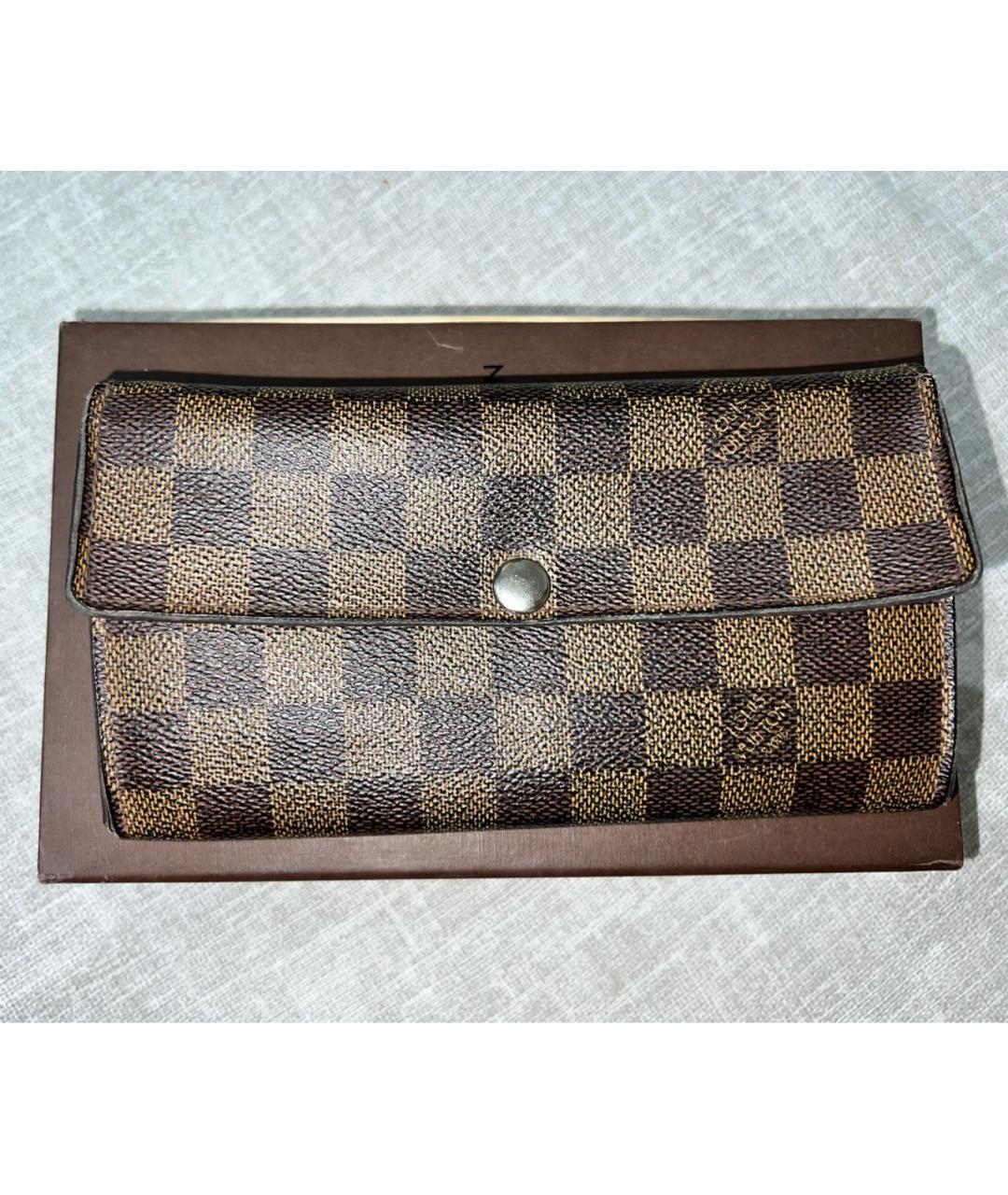 LOUIS VUITTON Коричневый кошелек, фото 2