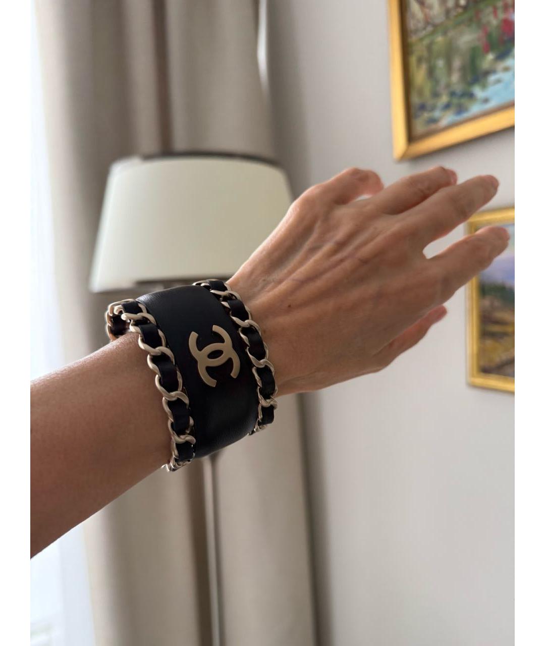 CHANEL Черный браслет, фото 6