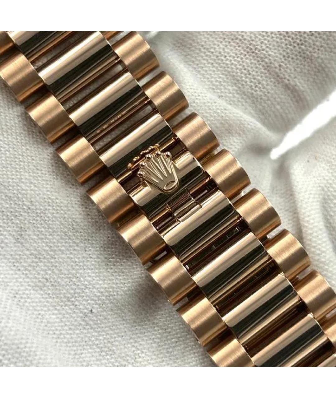 ROLEX Белые часы из розового золота, фото 5