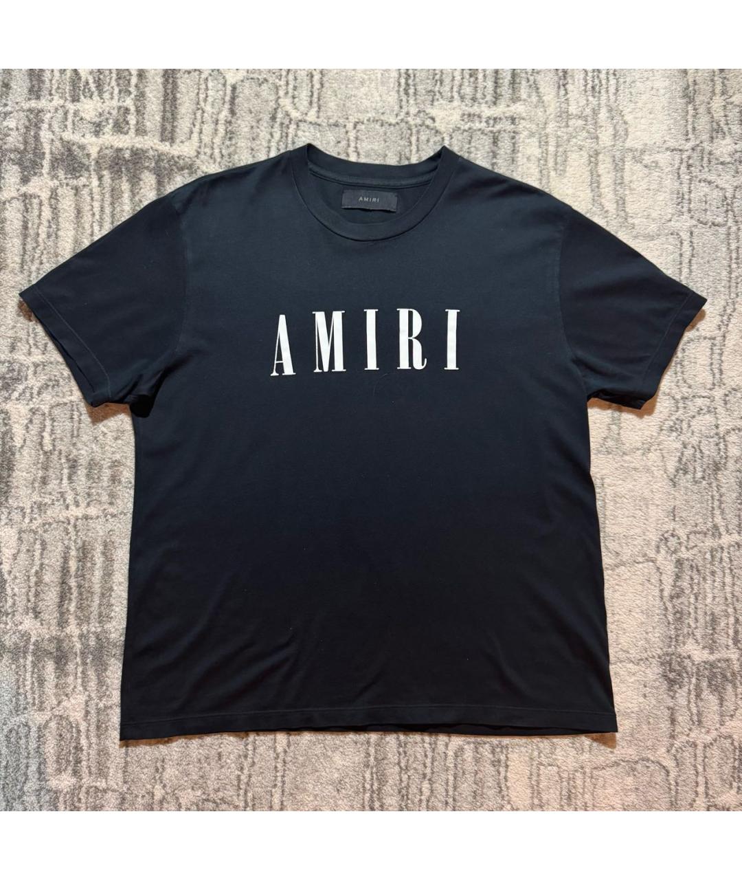 AMIRI Черная хлопковая футболка, фото 4
