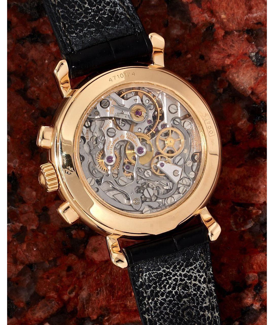 VACHERON CONSTANTIN Черные часы из желтого золота, фото 3