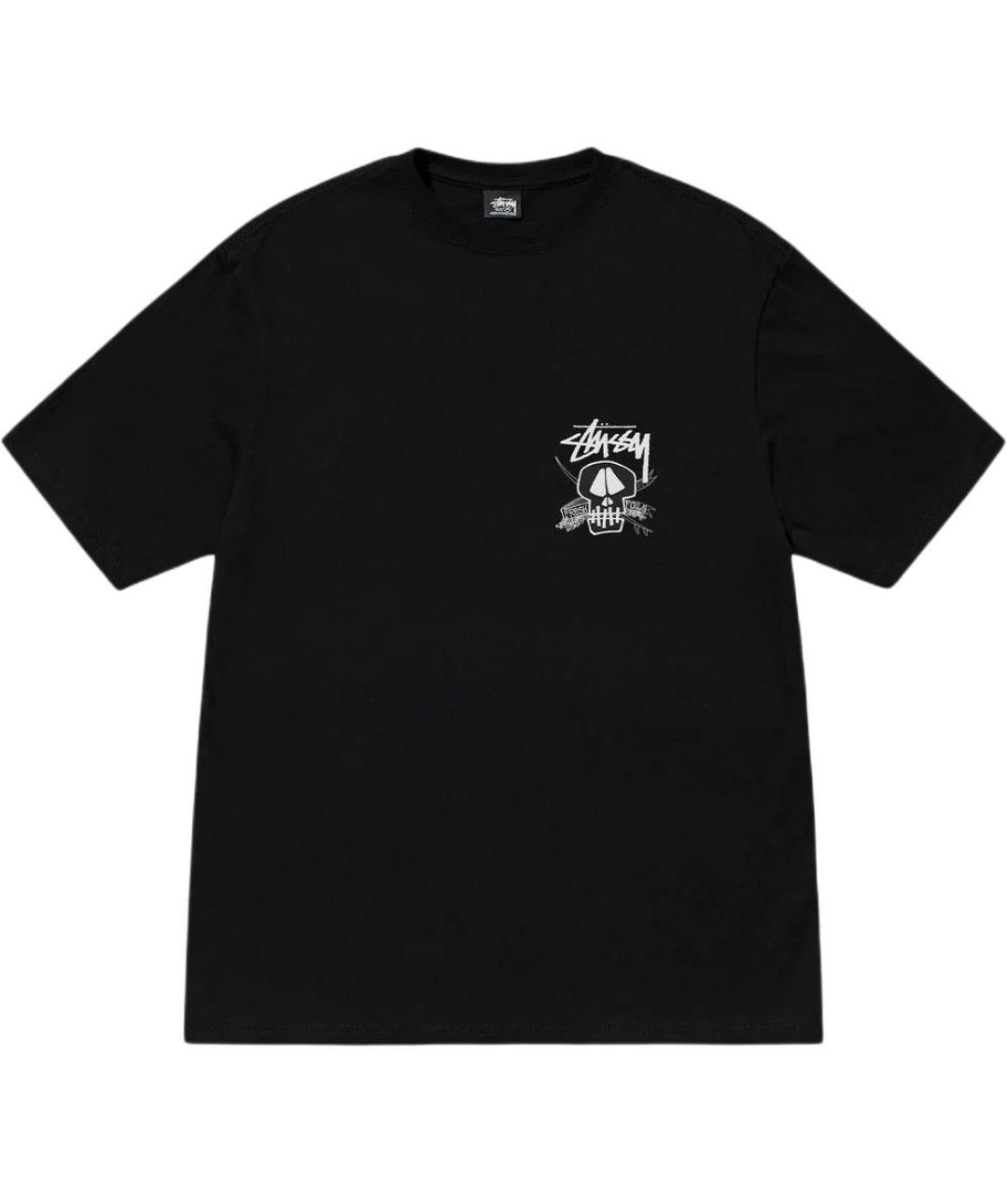 STUSSY Черная футболка, фото 1