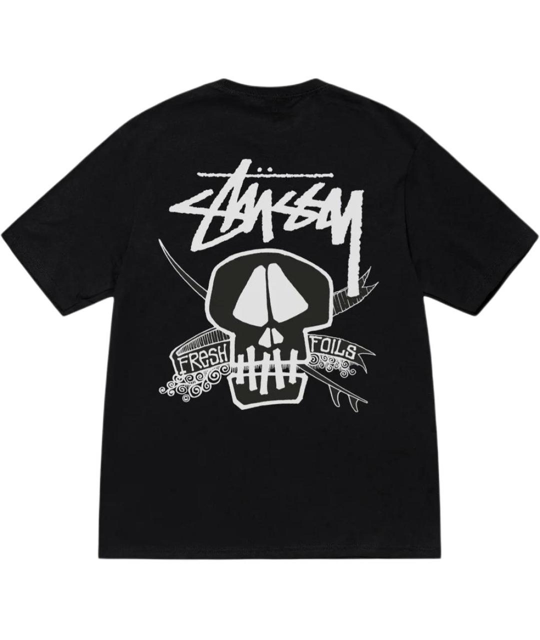 STUSSY Черная футболка, фото 2