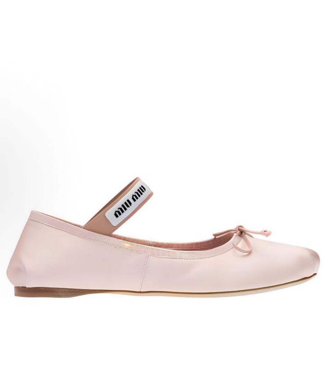 MIU MIU Розовые балетки, фото 5
