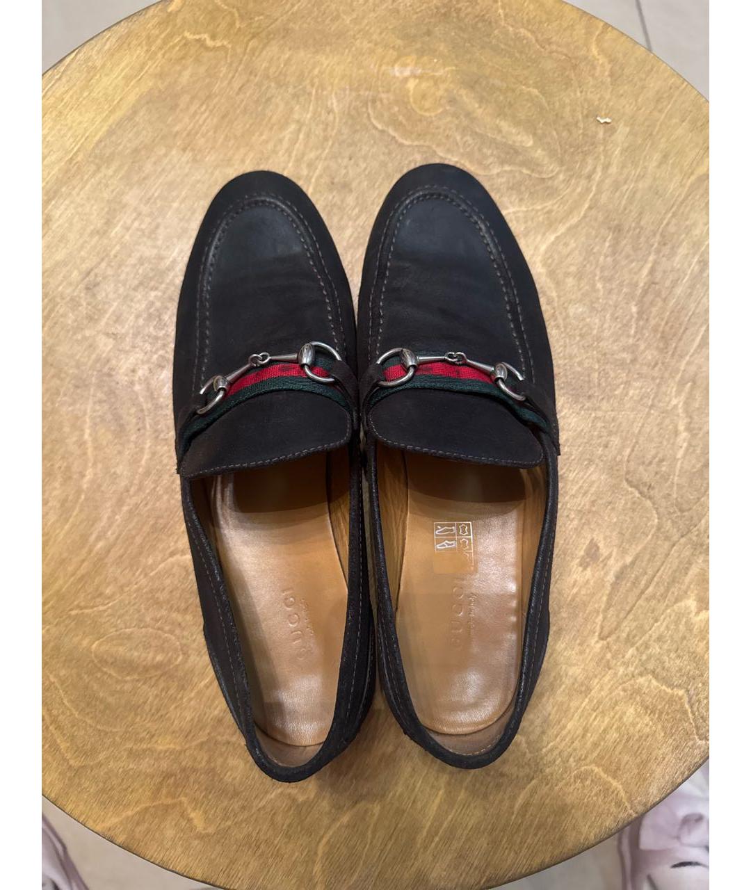 GUCCI Черные кожаные лоферы, фото 3