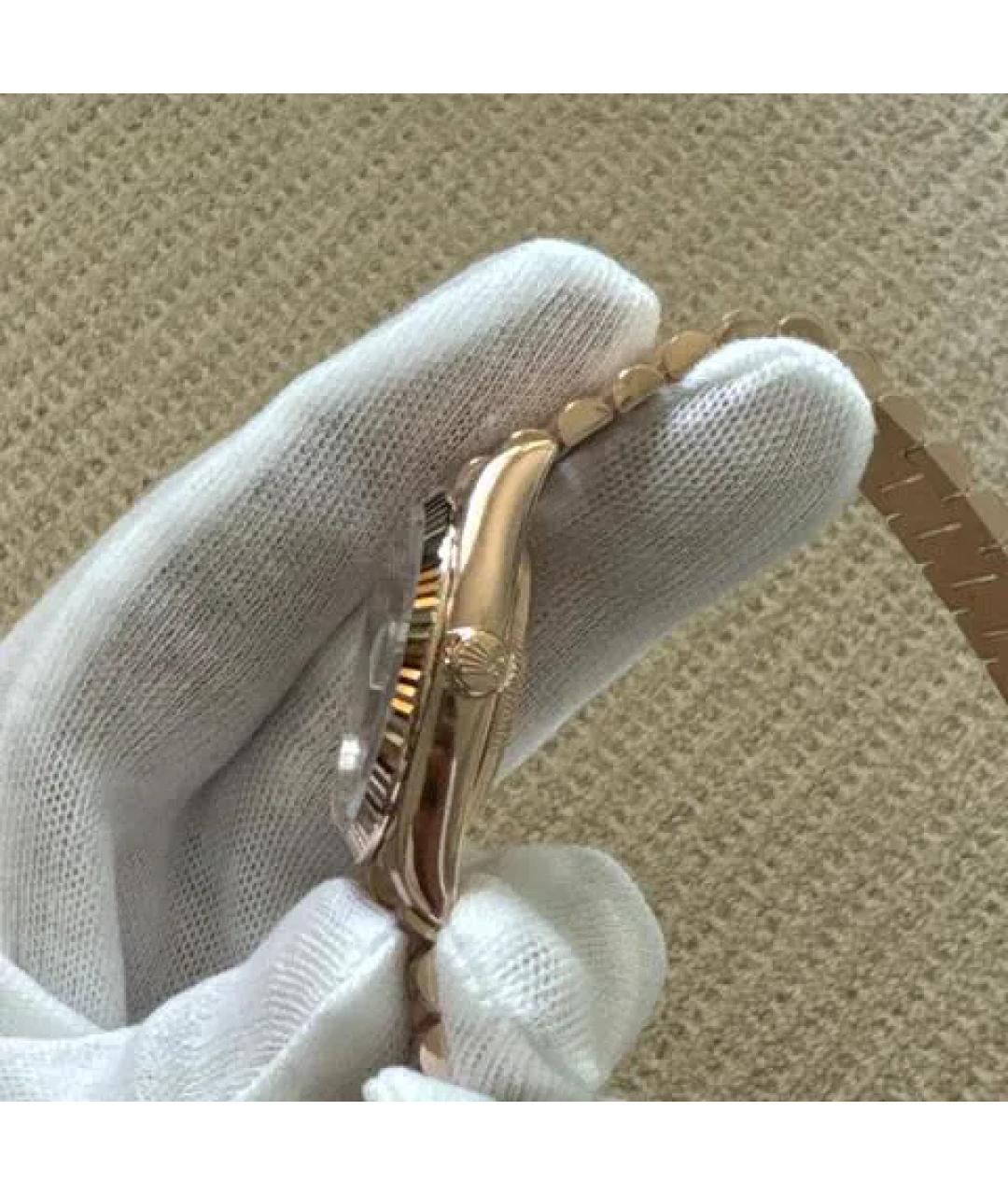 ROLEX Серые часы из розового золота, фото 3