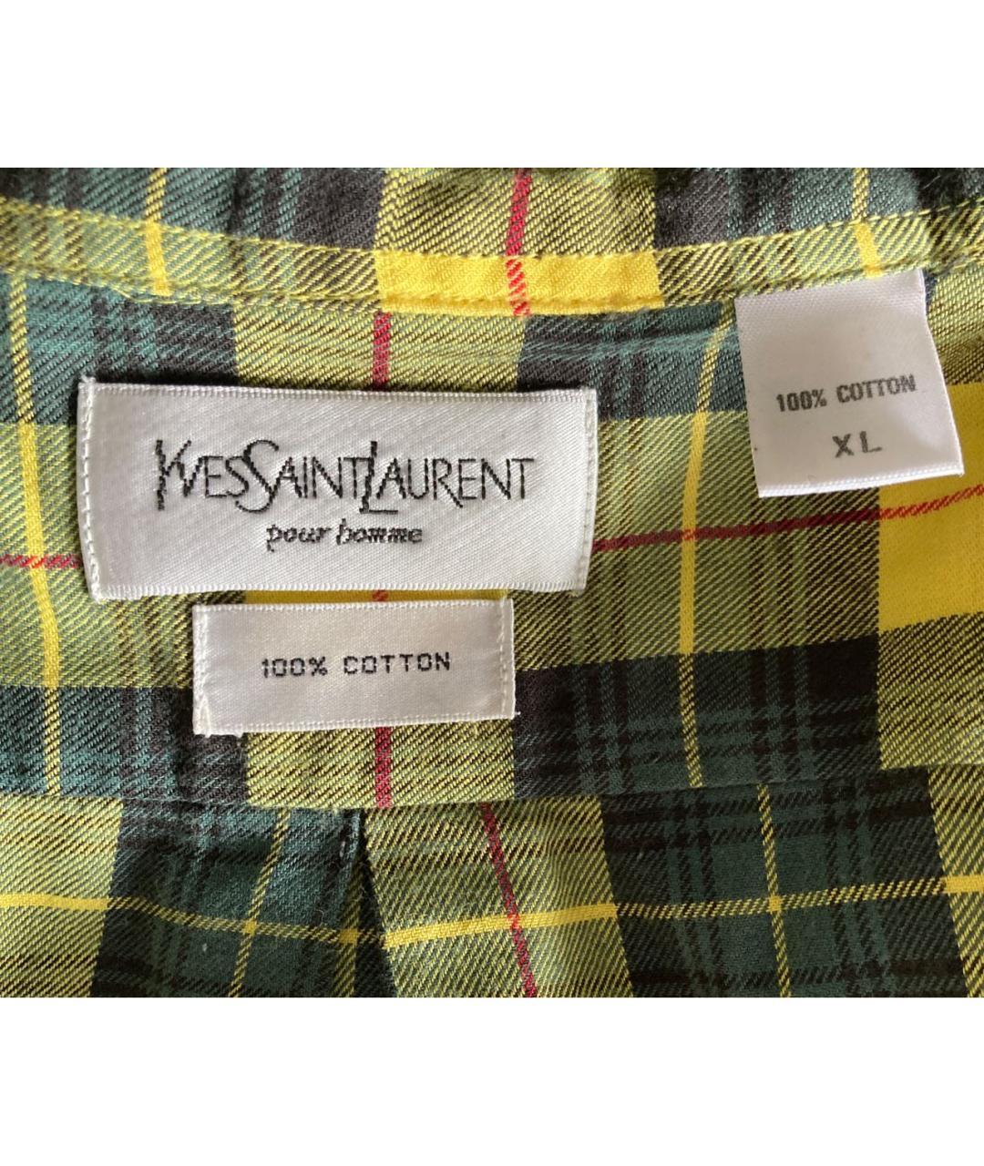 SAINT LAURENT Мульти хлопковая кэжуал рубашка, фото 3