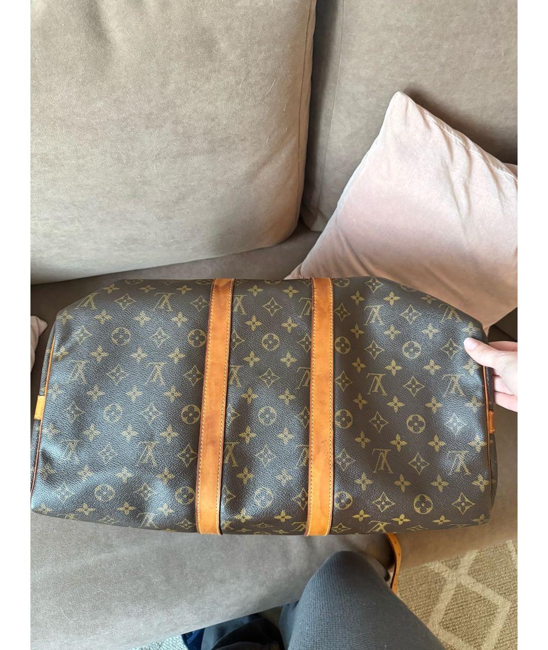 LOUIS VUITTON Коричневая дорожная/спортивная сумка, фото 6