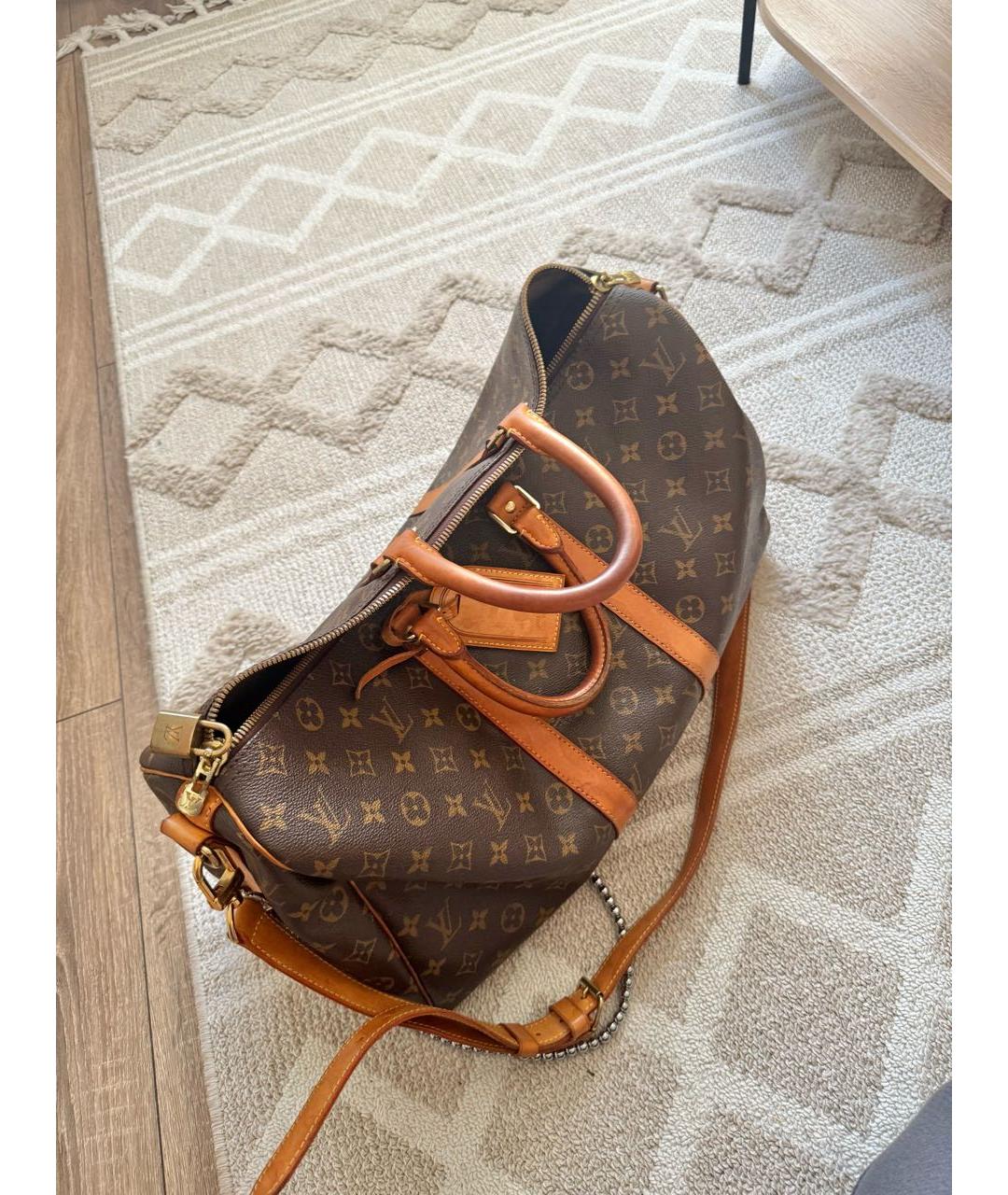 LOUIS VUITTON Коричневая дорожная/спортивная сумка, фото 2
