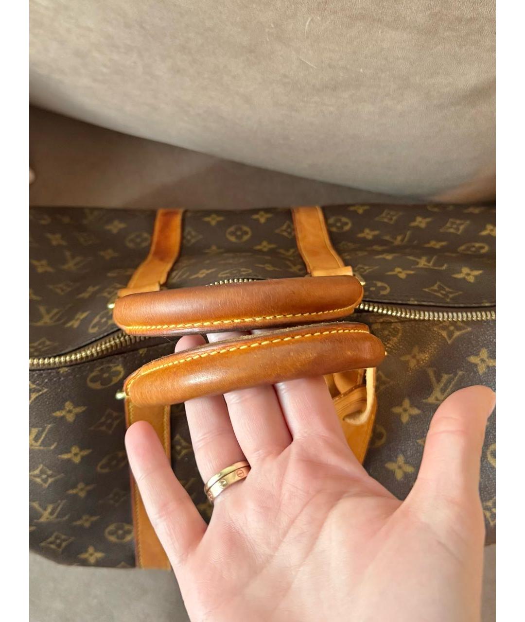 LOUIS VUITTON Коричневая дорожная/спортивная сумка, фото 4